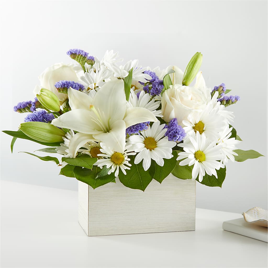 Beyond Blue Box Bouquet – ANNA'S FLOWERS & GIFTS, West Long Branch NJ