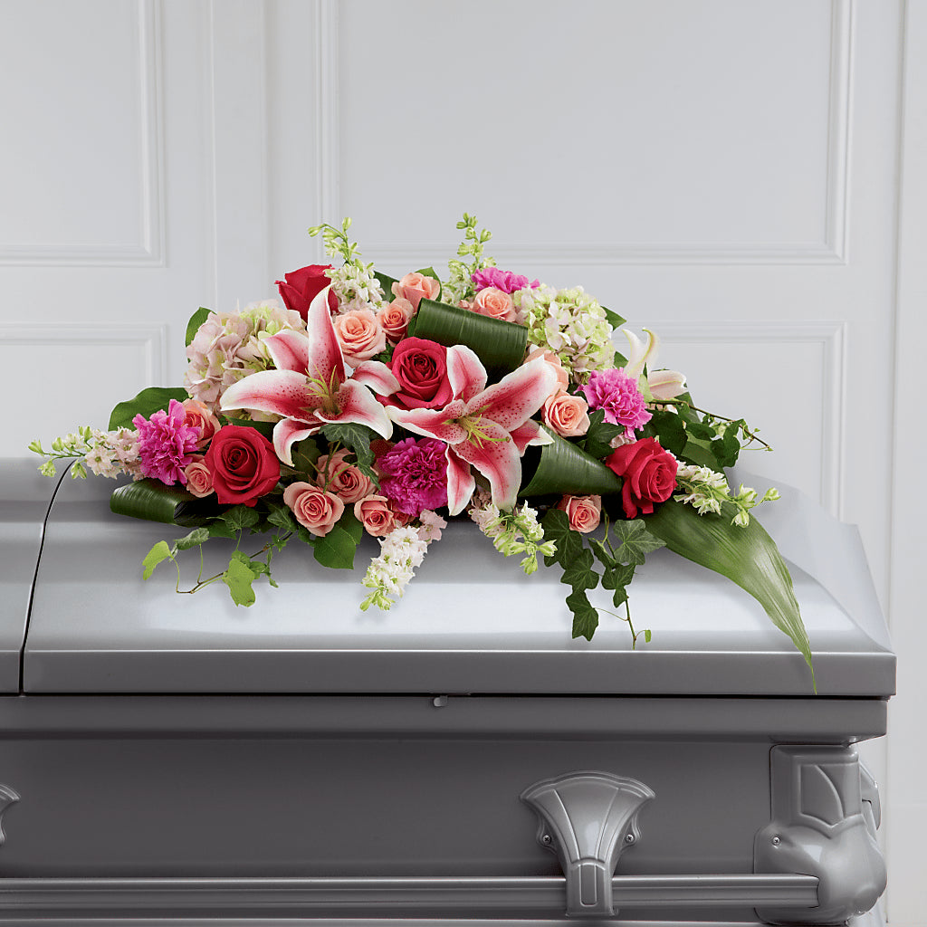 Splendid Grace Casket Spray – ANNA'S FLOWERS & GIFTS, West Long Branch NJ