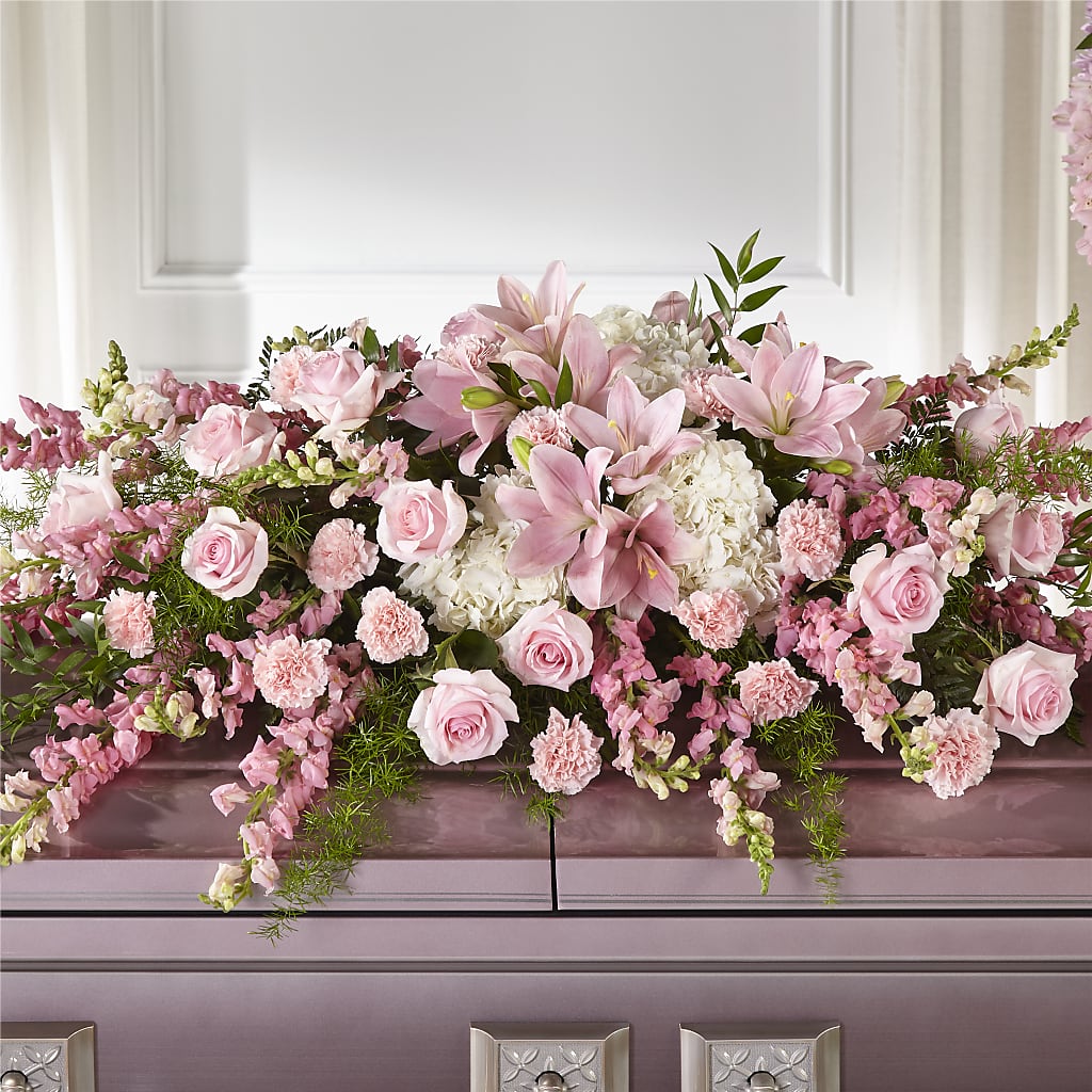 Life & Remembrance Casket Spray – ANNA'S FLOWERS & GIFTS, West Long Branch NJ