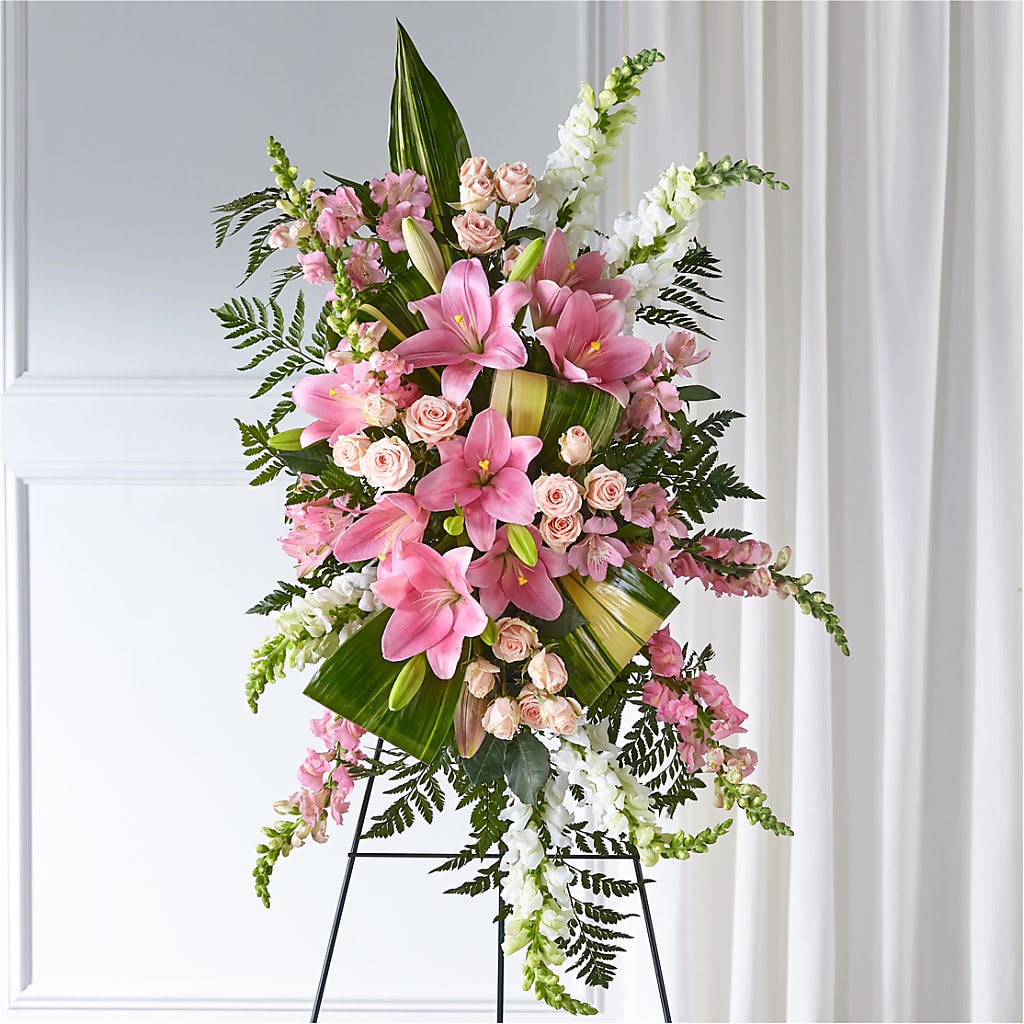 Elegant Embrace Standing Spray – ANNA'S FLOWERS & GIFTS, West Long Branch NJ