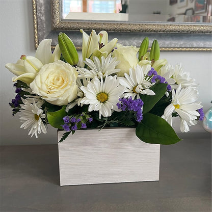 Beyond Blue Box Bouquet – ANNA'S FLOWERS & GIFTS, West Long Branch NJ