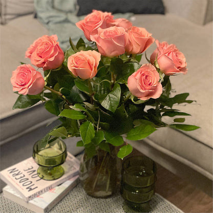 Long Stem Pink Rose Bouquet – ANNA'S FLOWERS & GIFTS, West Long Branch NJ