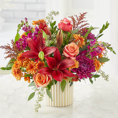 Burgundy Landscape Bouquet – ANNA'S FLOWERS & GIFTS, West Long Branch NJ