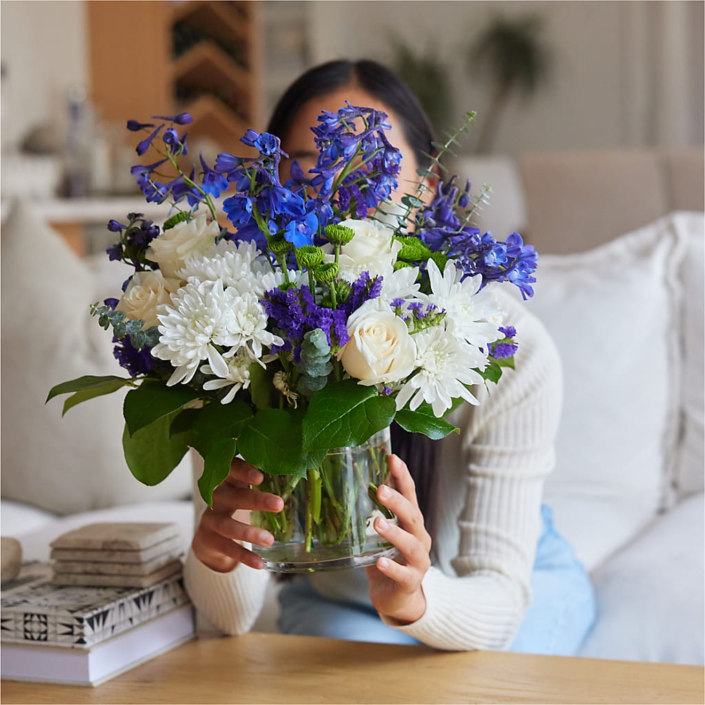 Cerulean Waves Bouquet – ANNA'S FLOWERS & GIFTS, West Long Branch NJ