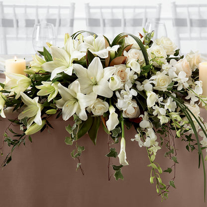 White Linen Arrangement – ANNA'S FLOWERS & GIFTS, West Long Branch NJ